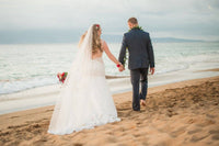 Lace Trim Bridal Veil (#Diantha) - Dream Dresses by P.M.N.