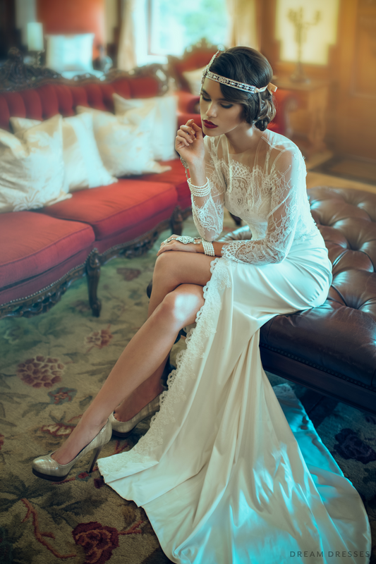 Long Sleeves Wedding Dress Topper (#LALISA) - Dream Dresses by P.M.N.