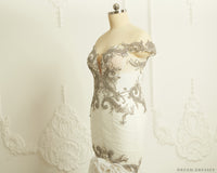 Rhinestones Mermaid Wedding Dress (#Sharina) - Dream Dresses by P.M.N.