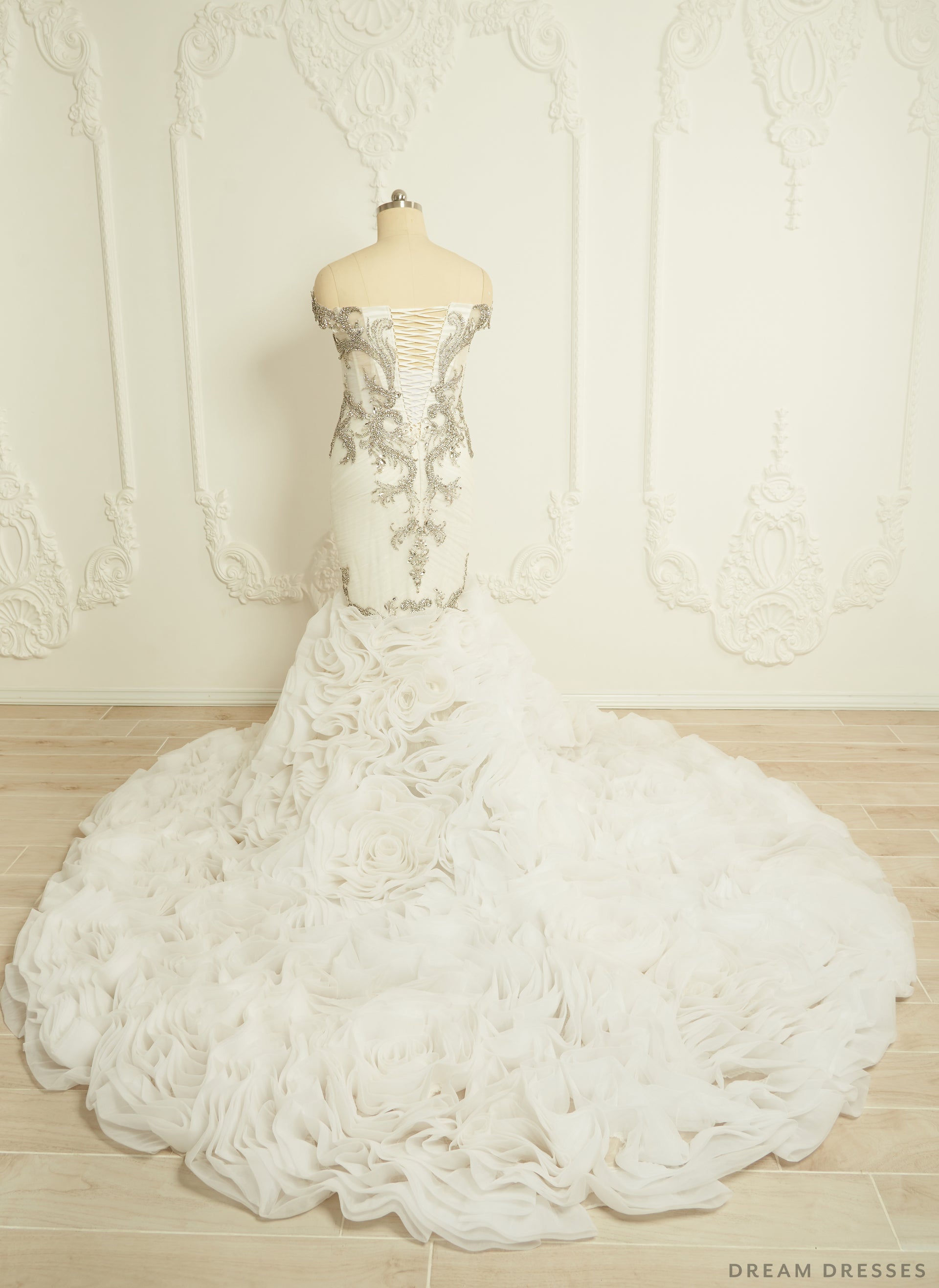 Rhinestones Mermaid Wedding Dress (#Sharina) - Dream Dresses by P.M.N.