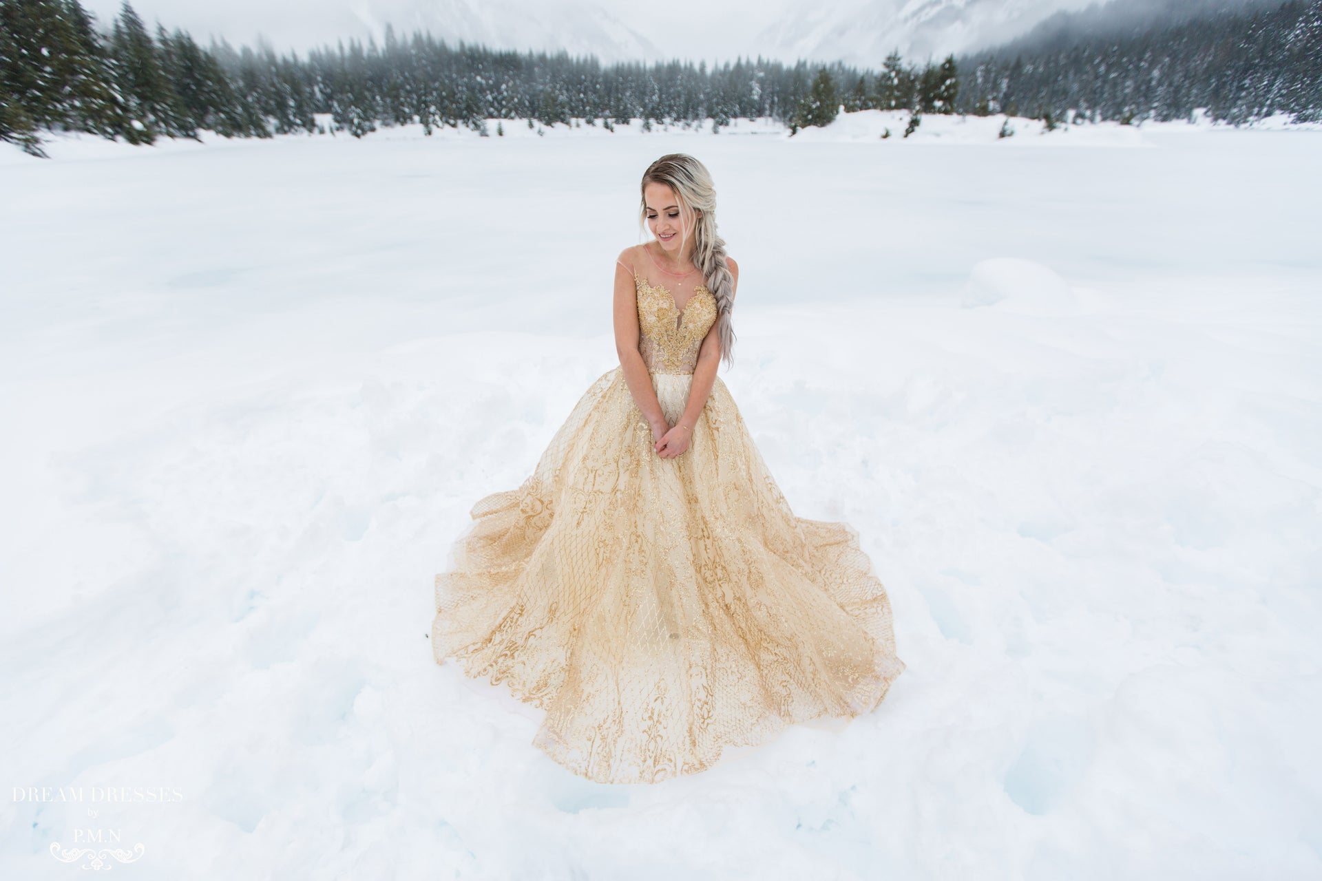 Gold Ball Gown (#Theia) - Dream Dresses by P.M.N.