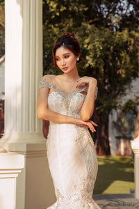 Couture Embellished Bridal Cape (#LATASHIA) - Dream Dresses by P.M.N.