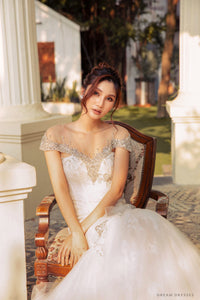 Couture Embellished Bridal Cape (#LATASHIA) - Dream Dresses by P.M.N.