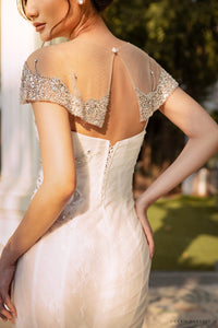 Couture Embellished Bridal Cape (#LATASHIA) - Dream Dresses by P.M.N.
