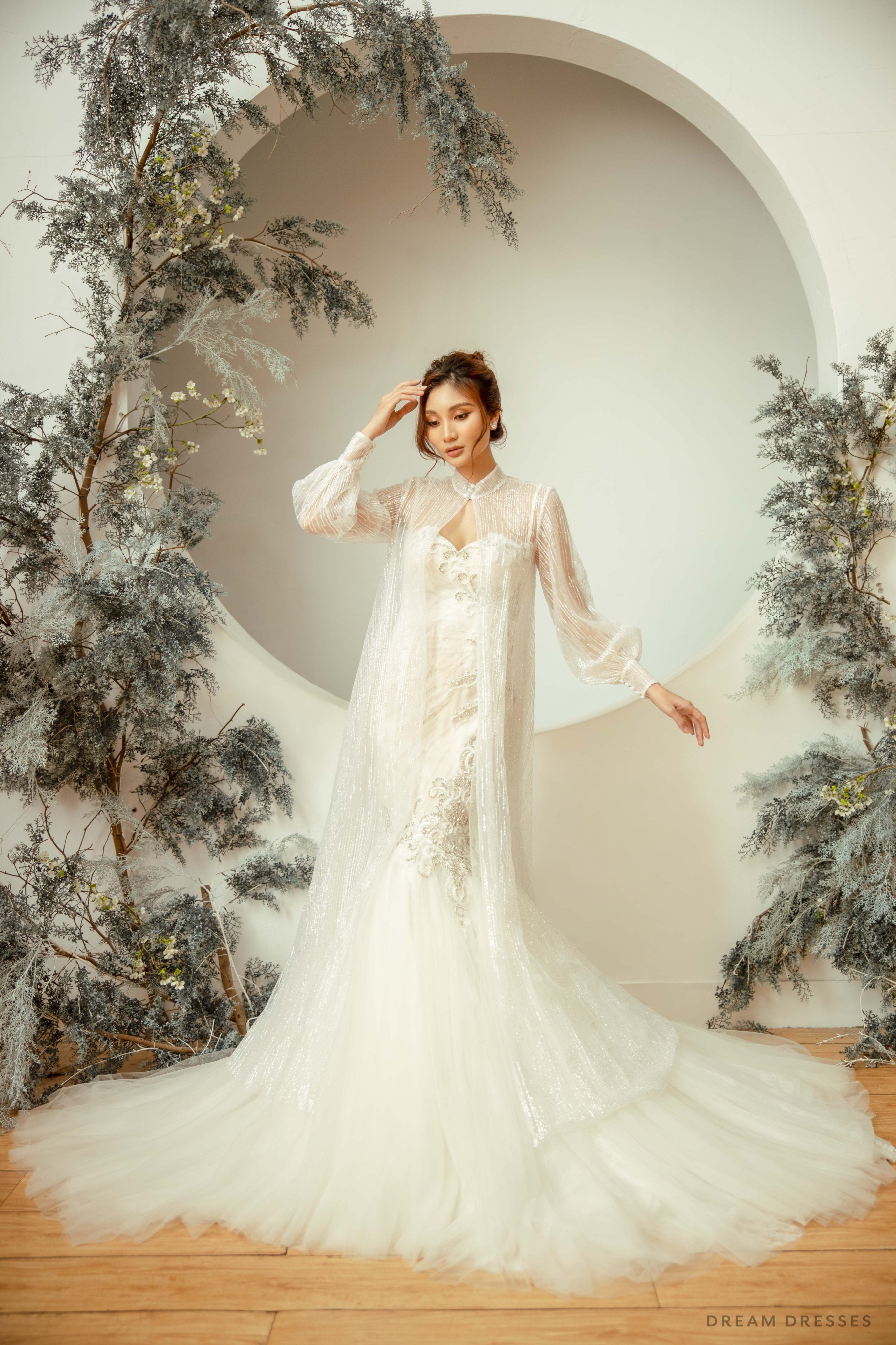 cape dresses for weddings Glorious Mermaid With Capes Wedding ensuring both comfort and sophistication on your special day. PRIM CAPE - MWL Bride