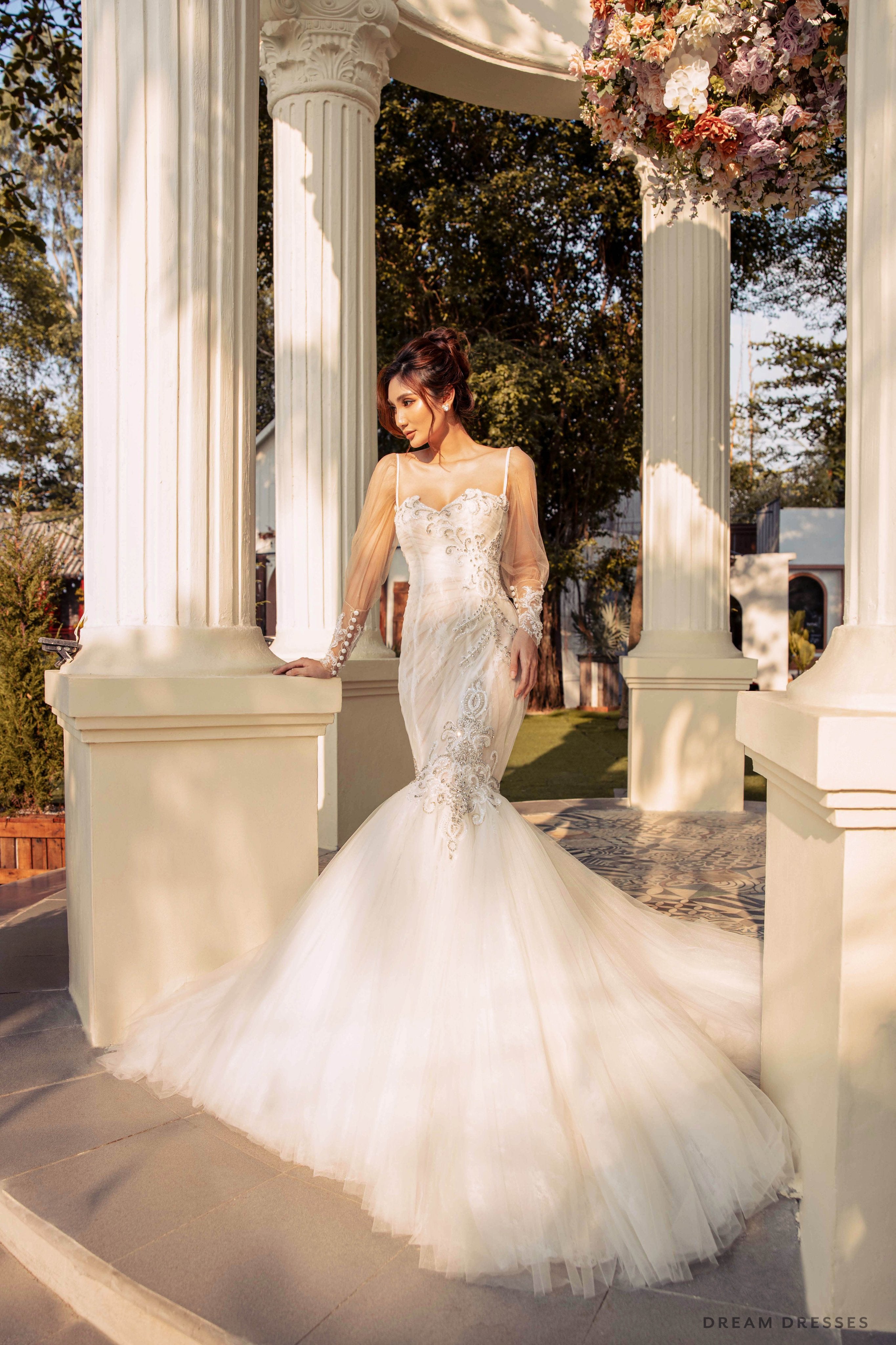 Beaded Lace Removable Bridal Long Sleeves | Dream Dresses by P.M.N | Dream Dresses by P.M.N. Beaded Lace Removable Bridal Long Sleeves | Dream Dresses by P.M.N | Dream Dresses by P.M.N.