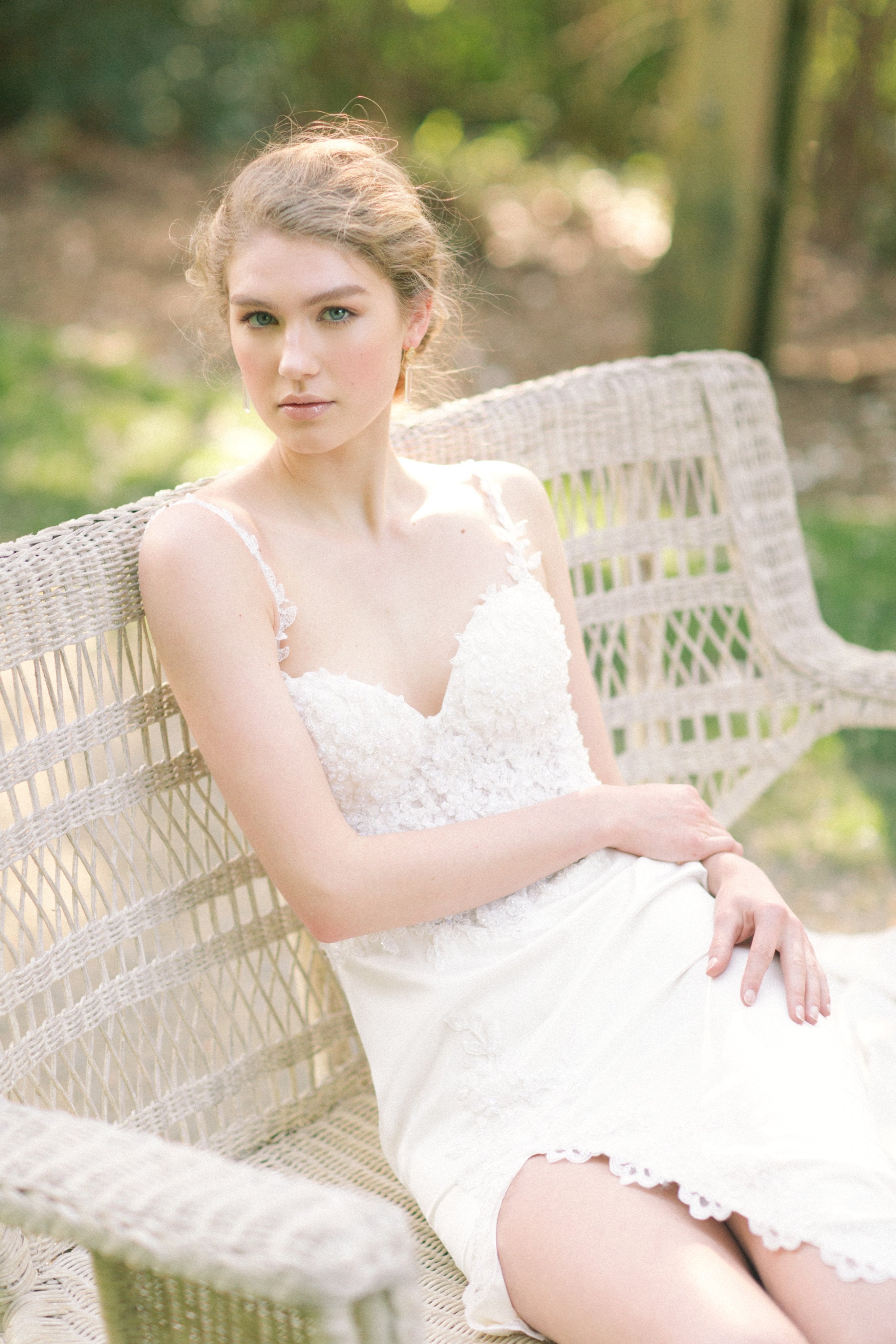 DreamDress By PMN Eilliva Sheath With Side Slit Wedding Dress Gown With Straps Open Back Sweep | Size: Custom DreamDress By PMN Eilliva Sheath With Side Slit Wedding Dress Gown With Straps Open Back Sweep | Size: Custom