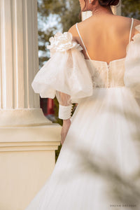 Removable Puff Sleeves for Wedding Dress (#SIBILLA) - Dream Dresses by P.M.N.