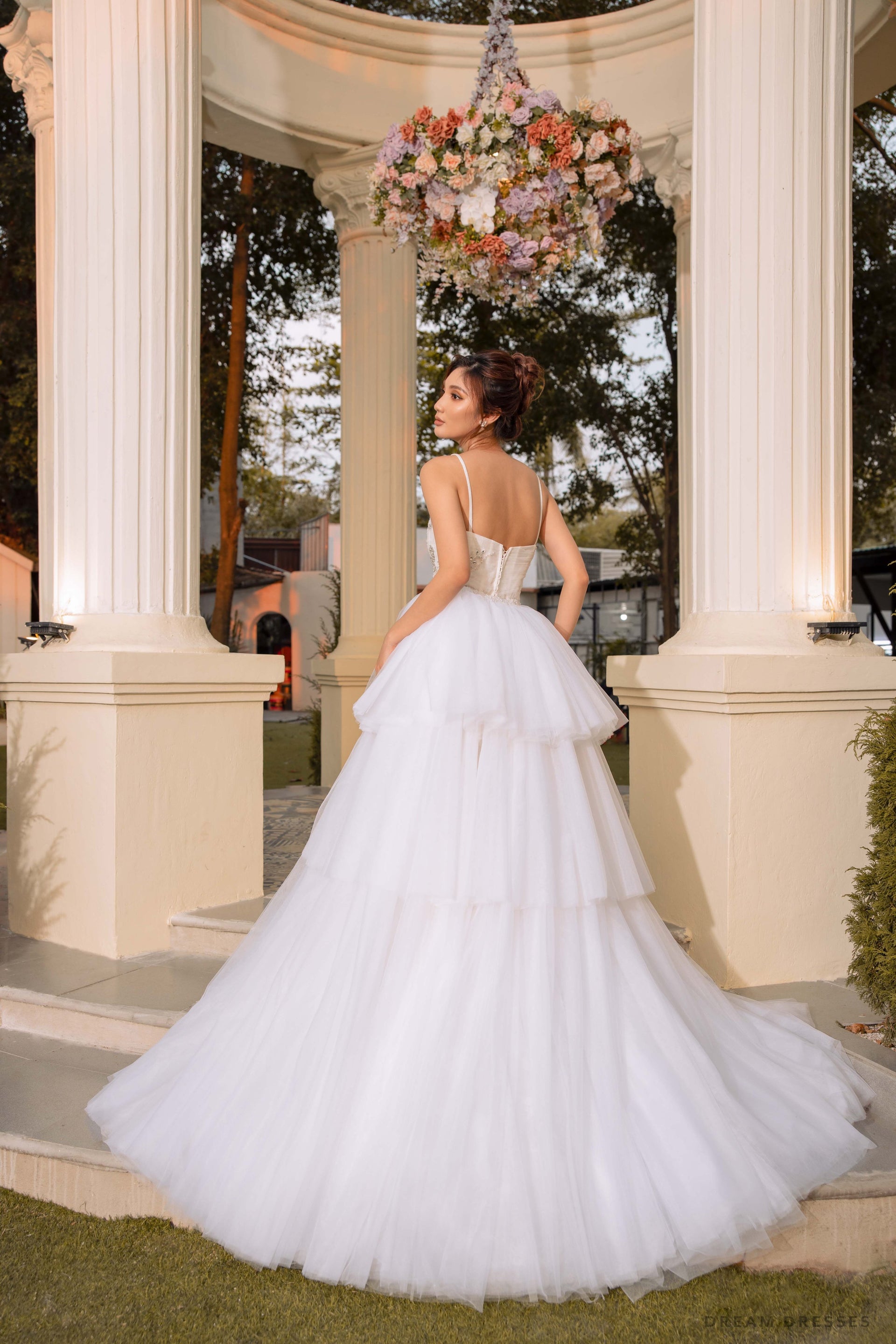 Removable Tiered Overskirt (#Iva) - Dream Dresses by P.M.N.
