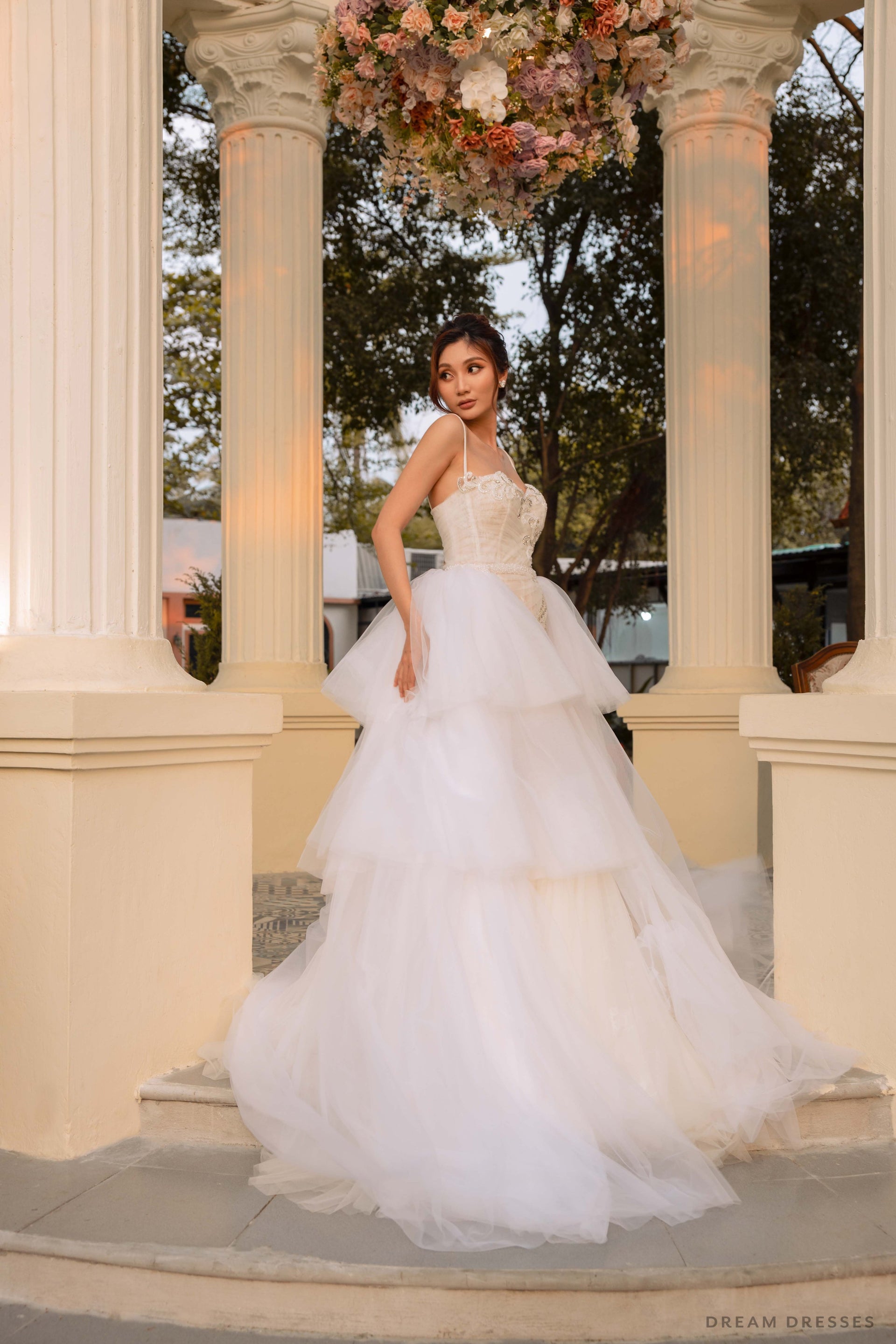 Removable Tiered Overskirt (#Iva) - Dream Dresses by P.M.N.