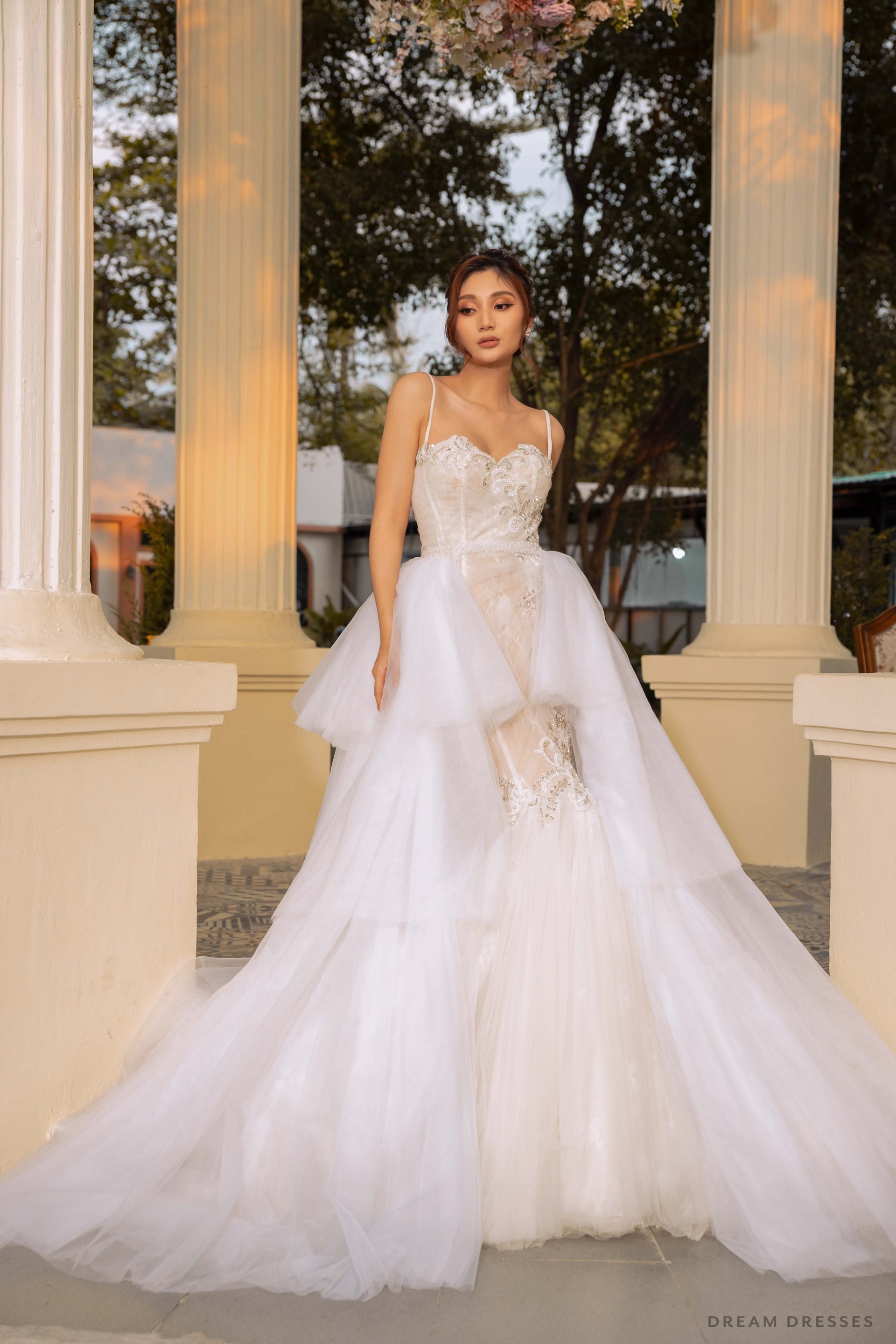 Removable Tiered Overskirt (#Iva) - Dream Dresses by P.M.N.