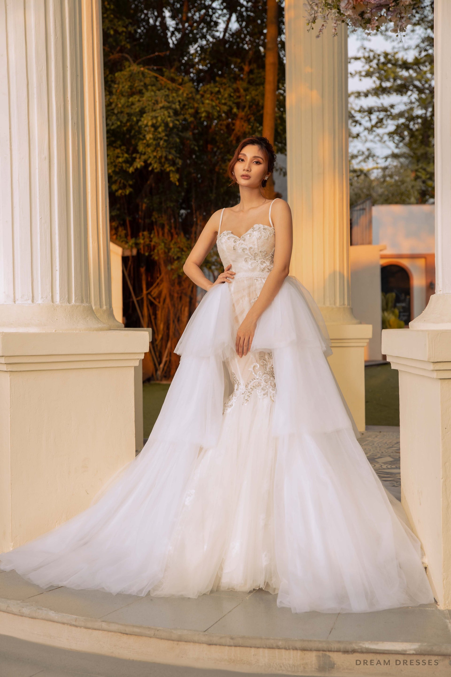Removable Tiered Overskirt (#Iva) - Dream Dresses by P.M.N.