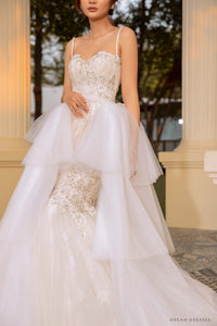 Removable Tiered Overskirt (#Iva) - Dream Dresses by P.M.N.