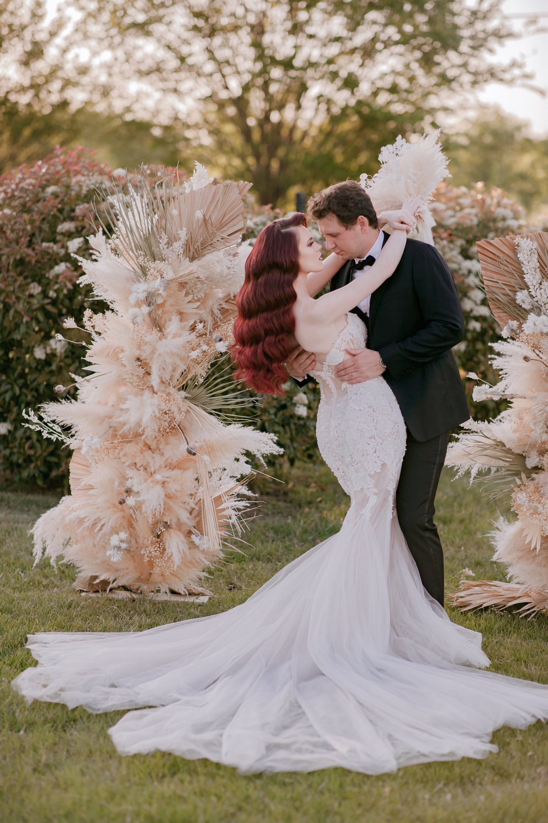 Lace and Tulle Mermaid Wedding Dress (#Julieta) - Dream Dresses by P.M.N.